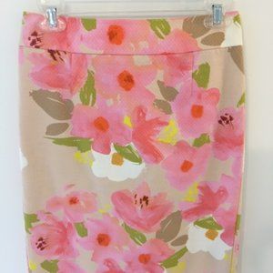 Floral Pencil Skirt - JCrew Size 2